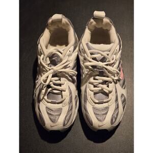 Nike Running Shoes Womens 9.5 White Gray Pink Sneakers 2007 Lightly Worn Comfort